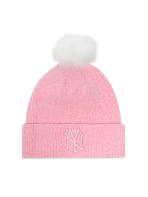 New Era Czapka New York Yankees Chenille Beanie 60284837 Różowy