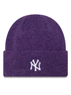 New Era Czapka New York Yankees Wide Cuff Knit Beanie 60580752 Fioletowy