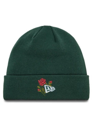 New Era Czapka Rose Icon Cuff Knit Beanie 60580736 Zielony