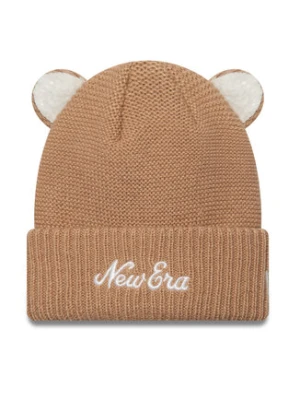 New Era Czapka Teddy Bear Ears Cuff Knit Beanie 60580864 Brązowy