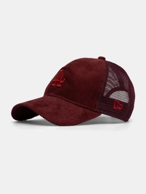 New Era czapka z daszkiem 0 kolor bordowy 60691099