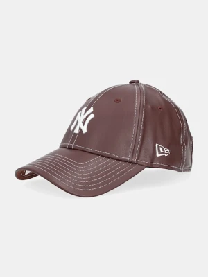 New Era czapka z daszkiem 0 kolor brązowy 60691325