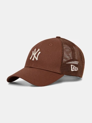 New Era czapka z daszkiem 0 kolor brązowy 60691408