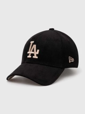 New Era czapka z daszkiem 9Forty Los Angeles Dodgers kolor czarny z aplikacją 60435070