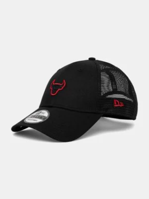 New Era czapka z daszkiem 9FORTY® TRUCKER CHICAGO BULLS kolor czarny z aplikacją 60565547