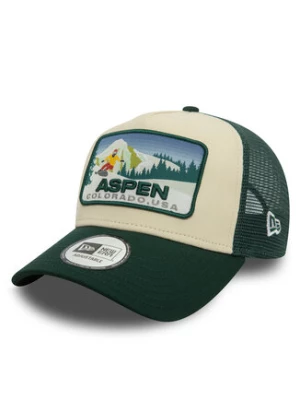 New Era Czapka z daszkiem Aspen Ski Patch 9FORTY A-Frame 60580849 Zielony