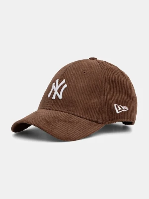 New Era czapka z daszkiem bawełniana 0 kolor brązowy 60691054