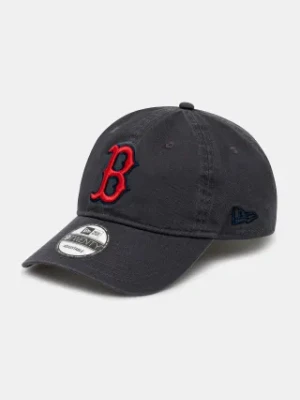 New Era czapka z daszkiem bawełniana CC 920 Red Sox kolor szary z aplikacją 60235302