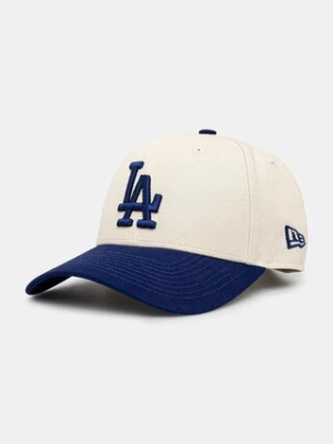 New Era czapka z daszkiem bawełniana Colour Block 940 LA Dodgers kolor beżowy z aplikacją 60595217