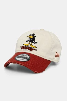 New Era czapka z daszkiem bawełniana DAFFY DUCK kolor czerwony wzorzysta 60565320