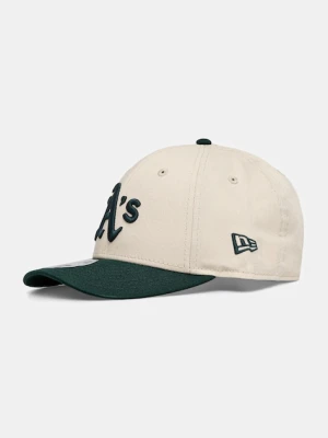 New Era czapka z daszkiem bawełniana kolor beżowy 60691348