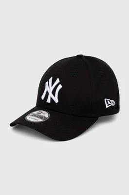 New Era czapka z daszkiem bawełniana kolor czarny