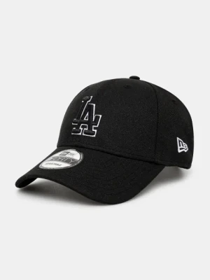 New Era czapka z daszkiem bawełniana kolor czarny z aplikacją 60471464