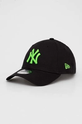 New Era czapka z daszkiem bawełniana kolor czarny z aplikacją NEW YORK YANKEES