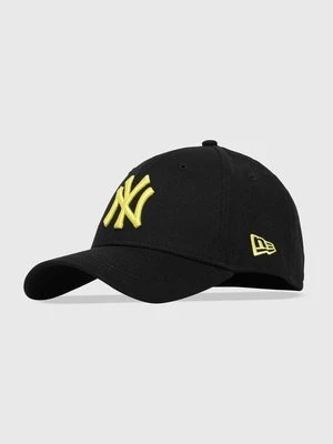 New Era czapka z daszkiem bawełniana kolor czarny z aplikacją NEW YORK YANKEES