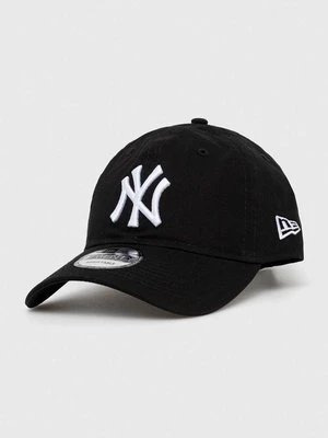 New Era czapka z daszkiem bawełniana kolor czarny z aplikacją NEW YORK YANKEES