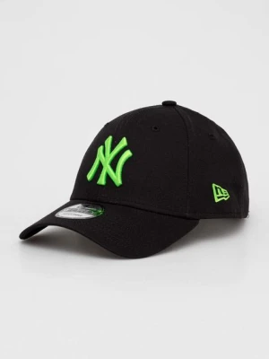 New Era czapka z daszkiem bawełniana kolor czarny z aplikacją NEW YORK YANKEES