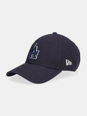 New Era czapka z daszkiem bawełniana kolor granatowy 60691407