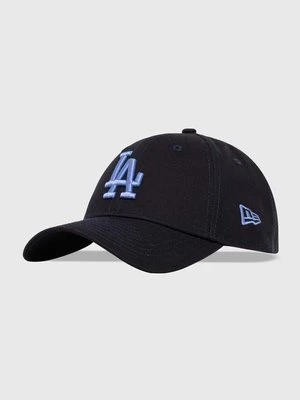 New Era czapka z daszkiem bawełniana kolor granatowy z aplikacją LOS ANGELES DODGERS