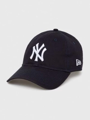 New Era czapka z daszkiem bawełniana kolor granatowy z aplikacją NEW YORK YANKEES