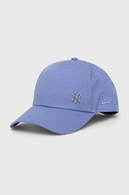 New Era czapka z daszkiem bawełniana kolor niebieski gładka NEW YORK YANKEES