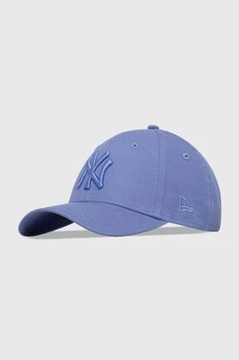 New Era czapka z daszkiem bawełniana kolor niebieski z aplikacją NEW YORK YANKEES
