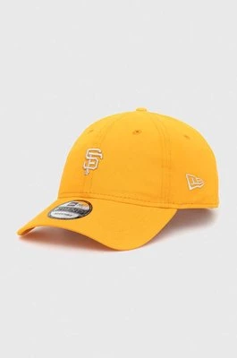 New Era czapka z daszkiem bawełniana kolor pomarańczowy z aplikacją SAN FRANCISCO GIANTS