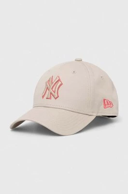 New Era czapka z daszkiem bawełniana kolor szary z aplikacją NEW YORK YANKEES