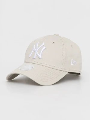 New Era czapka z daszkiem bawełniana LEAGUE ESSENTIAL 9FORTY® beżowy