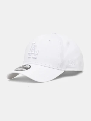 New Era czapka z daszkiem bawełniana LEAGUE ESSENTIAL 9FORTY® LOS ANGELES DODGERS biały