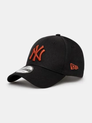 New Era czapka z daszkiem bawełniana LEAGUE ESSENTIAL 9FORTY® NEW YORK YANKEES kolor czarny z aplikacją 60565099