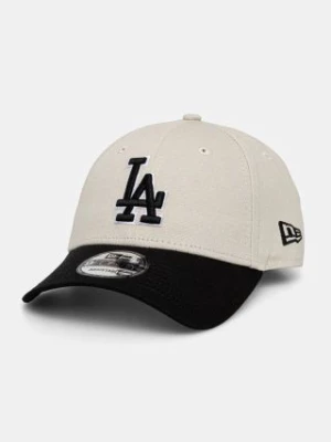 New Era czapka z daszkiem bawełniana LOS ANGELES DODGERS kolor czarny wzorzysta 60565355