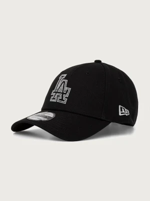 New Era czapka z daszkiem bawełniana METALLIC OUTLINE 9FORTY® czarny