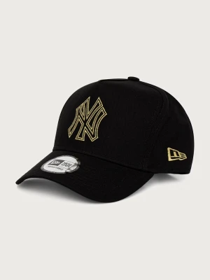 New Era czapka z daszkiem bawełniana METALLIC OUTLINE E-FRAME czarny