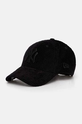 New Era czapka z daszkiem bawełniana NEW YORK YANKEES kolor czarny z aplikacją 60565331