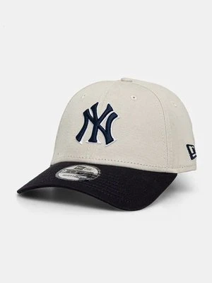 New Era czapka z daszkiem bawełniana NEW YORK YANKEES kolor granatowy wzorzysta 60565353