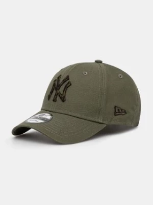 New Era czapka z daszkiem bawełniana SEASONAL INFILL 9FORTY® NEW YORK YANKEES kolor zielony z aplikacją 60565116