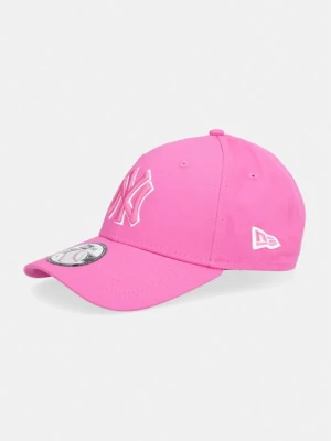 New Era czapka z daszkiem bawełniana TEAM OUTLINE 940 NYY różowy