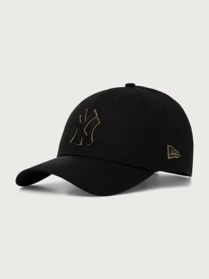 New Era czapka z daszkiem bawełniana TEAM OUTLINE 9FORTY® czarny