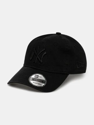 New Era czapka z daszkiem bawełniana Washed 920 kolor czarny z aplikacją 60579075
