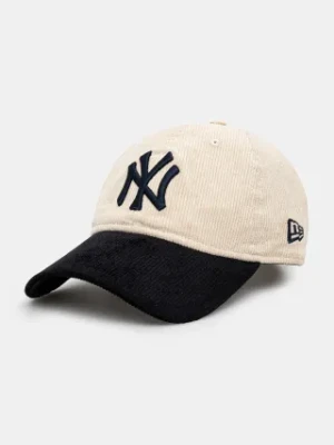 New Era czapka z daszkiem Block Cord 920 NYY kolor beżowy z aplikacją 60595247