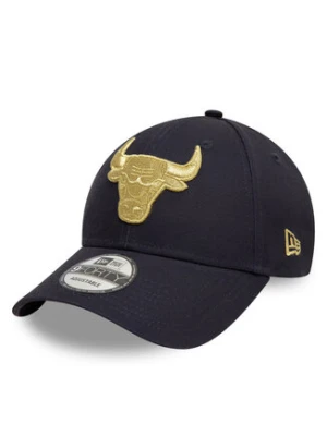 New Era Czapka z daszkiem Chicago Bulls Metallic 9FORTY 60595196 Granatowy
