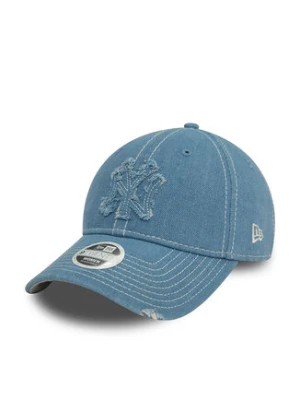 New Era Czapka z daszkiem Denim Distress 60565485 Niebieski