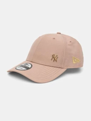 New Era czapka z daszkiem FLAWLESS 9FORTY® NEW YORK YANKEES kolor brązowy gładka 60565122