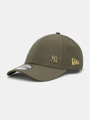 New Era czapka z daszkiem FLAWLESS 9FORTY® NEW YORK YANKEES kolor zielony gładka 60565133