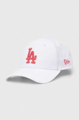 New Era czapka z daszkiem kolor biały z aplikacją LOS ANGELES DODGERS