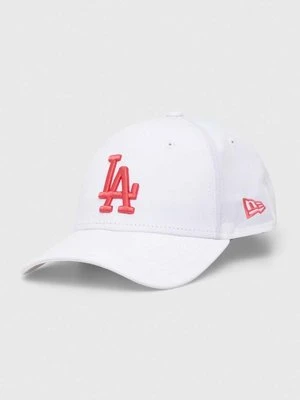 New Era czapka z daszkiem kolor biały z aplikacją LOS ANGELES DODGERS