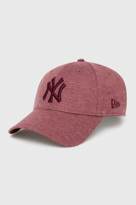 New Era czapka z daszkiem kolor bordowy melanżowa NEW YORK YANKEES 60348848.MRNWHI-MRNWHI