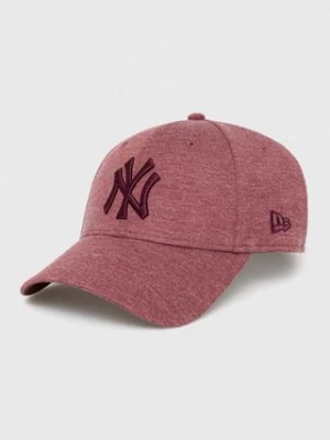 New Era czapka z daszkiem kolor bordowy melanżowa NEW YORK YANKEES 60348848.MRNWHI-MRNWHI