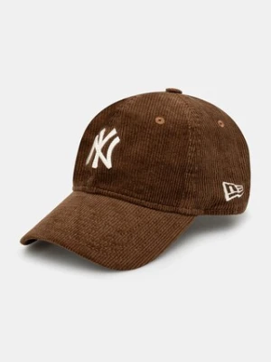 New Era czapka z daszkiem kolor brązowy gładka 60595319